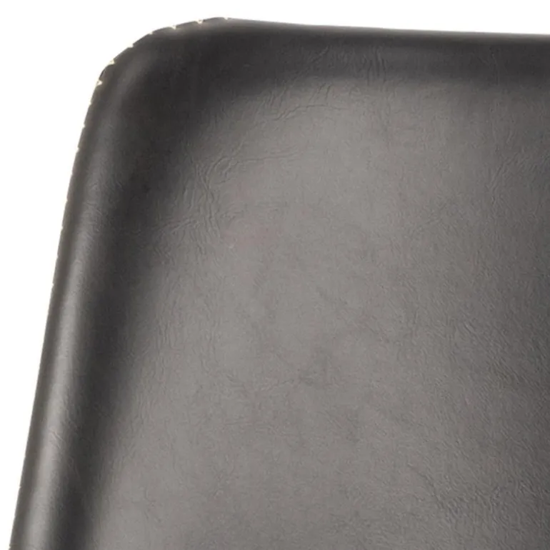 I_Oregon barstol sort læderlook