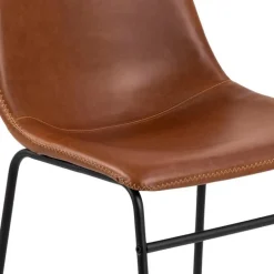 I_Oregon spisebordsstol brun læderlook