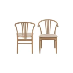 I_York spisebordsstol i hvidpigmenteret olieret eg