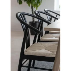 I_York spisebordsstol med armlæn hvid papir