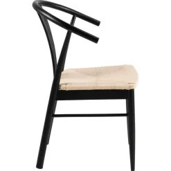 I_York spisebordsstol med armlæn hvid papir