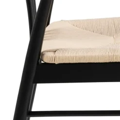 I_York spisebordsstol med armlæn hvid papir