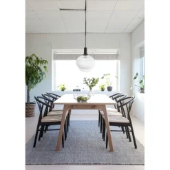 I_York spisebordsstol med armlæn hvid papir