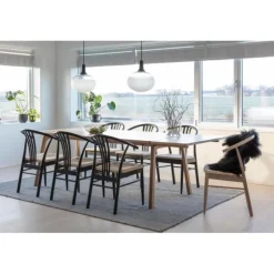 I_York spisebordsstol med armlæn hvid papir