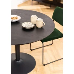Ibiza spisebord sort Ø110 cm
