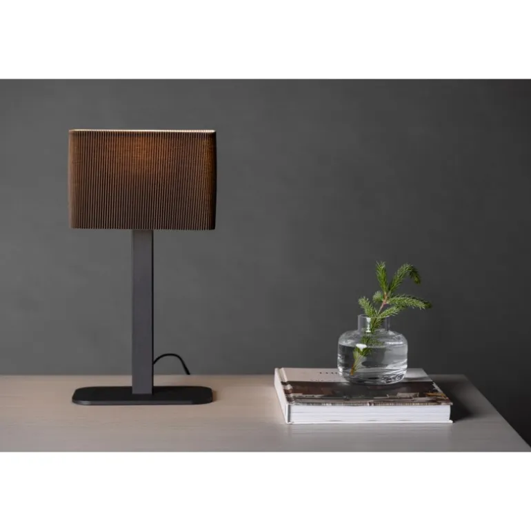 Idre Bordlampe - Sort og Mocca