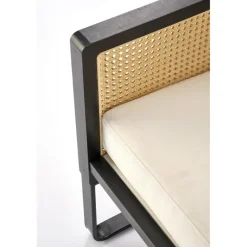 ILARIO lænestol, Sort / Naturlig