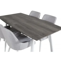 Inca e Spisebordssæt - Grå, Natur og Hvid