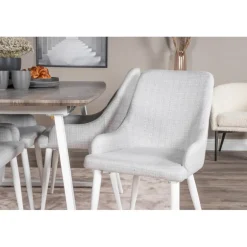 Inca e Spisebordssæt - Grå, Natur og Hvid