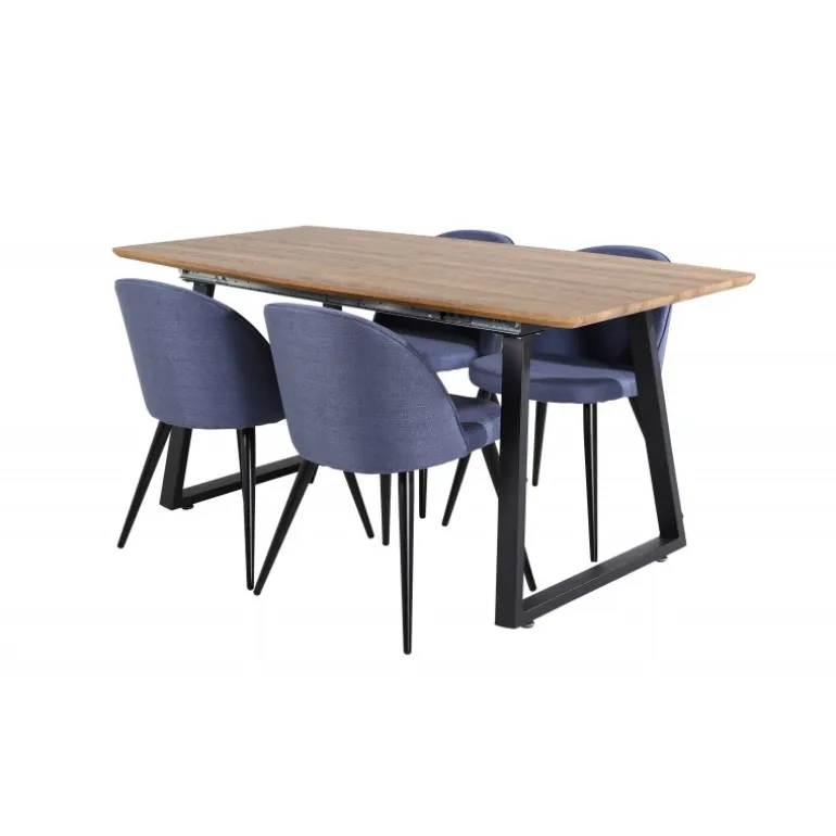 Inca e Spisebordssæt - Sort, Blå og Natur