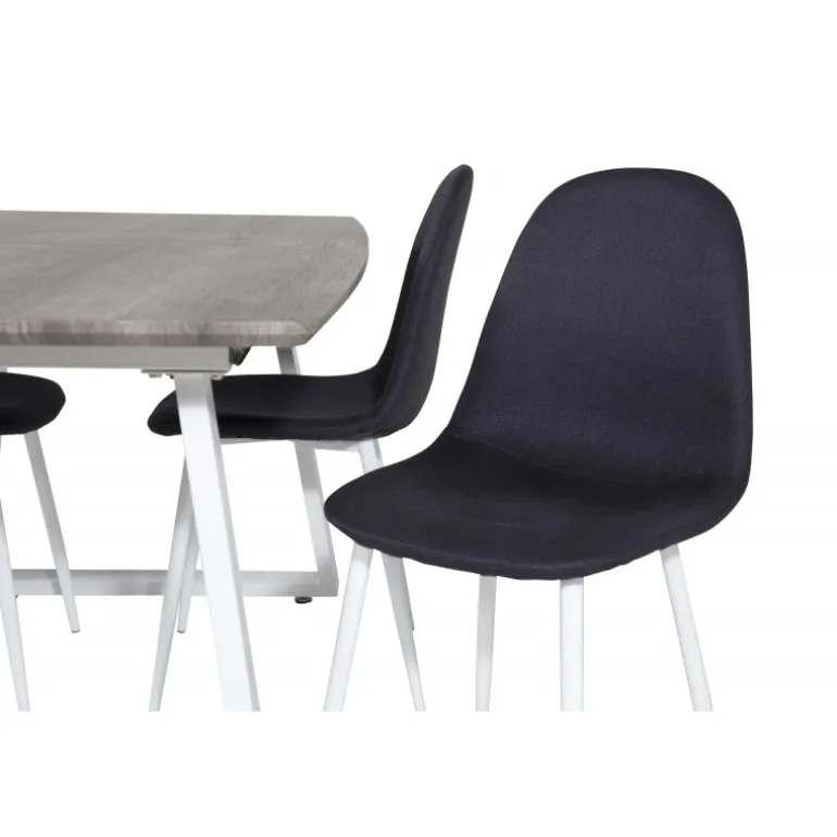 Inca e Spisebordssæt - Sort, Grå, Natur og Hvid