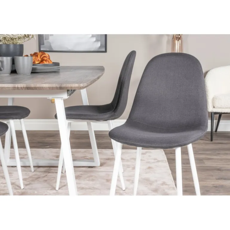 Inca e Spisebordssæt - Sort, Grå, Natur og Hvid