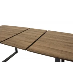 Inca Spisebord 160 cm kan udvides til 200 cm - Sort og Natur