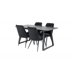 Inca Spisebordssæt - Sort