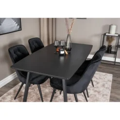 Inca Spisebordssæt - Sort