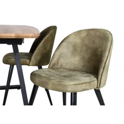 Inca Spisebordssæt - Sort, Grøn og Natur