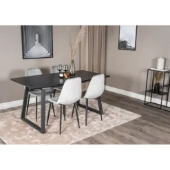 Inca Spisebordssæt - Sort og Grå