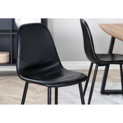 Inca Spisebordssæt - Sort og Natur