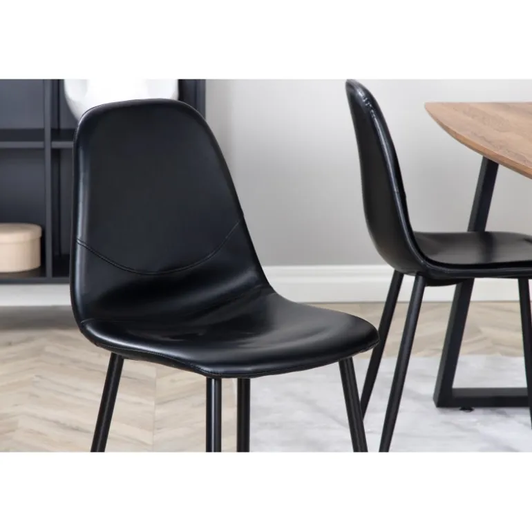 Inca Spisebordssæt - Sort og Natur