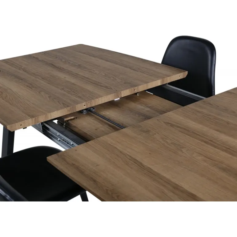 Inca Spisebordssæt - Sort og Natur