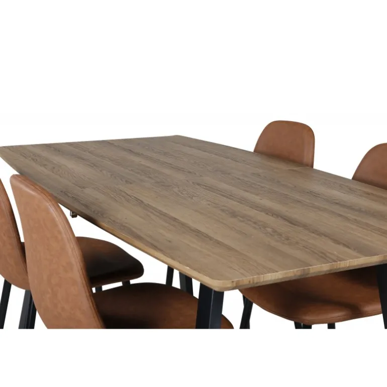 Inca Spisebordssæt - Sort og Brun og - Natur