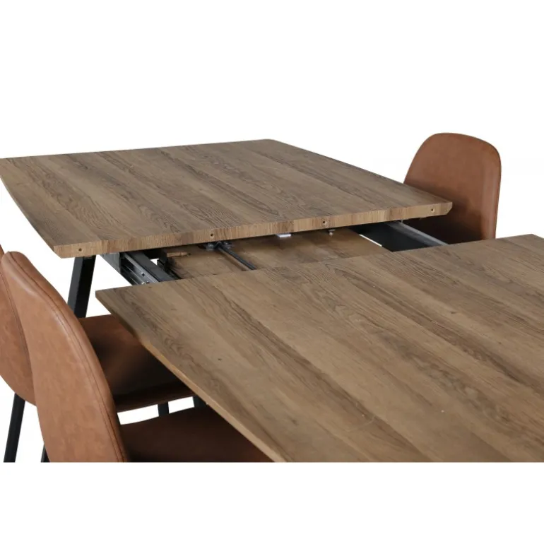 Inca Spisebordssæt - Sort og Brun og - Natur