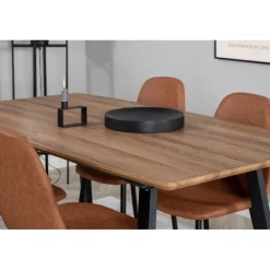 Inca Spisebordssæt - Sort og Brun og - Natur