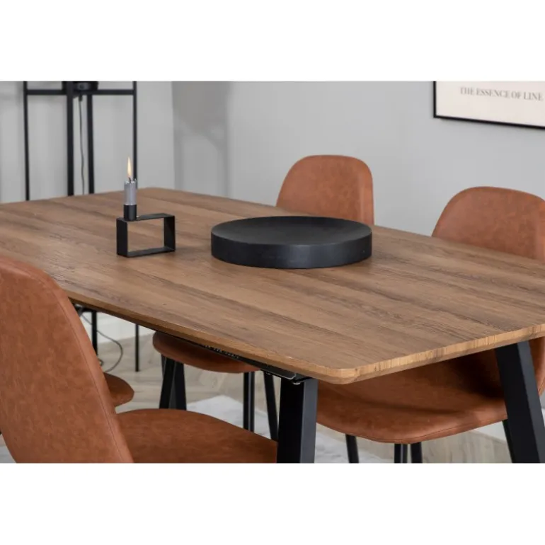 Inca Spisebordssæt - Sort og Brun og - Natur