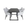 Inca Spisestue Sæt - Sort og Grå