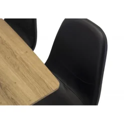 Inca Spisestuesæt - Sort og Natur