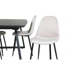 Inca t Spisebordssæt - Beige og Sort