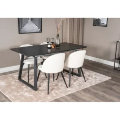 Inca t Spisebordssæt - Beige og Sort