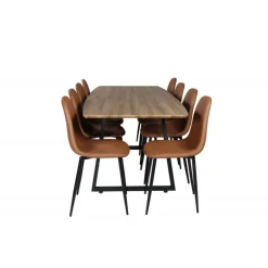 Inca t Spisebordssæt - Sort og Brun og - Natur