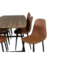 Inca t Spisebordssæt - Sort og Brun og - Natur