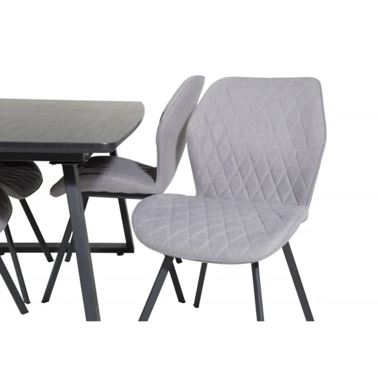 Inca t Spisebordssæt - Sort og Grå