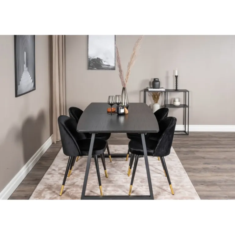 Inca t Spisebordssæt - Sort