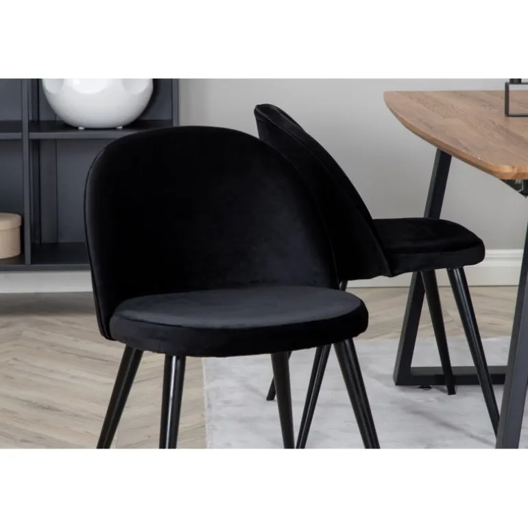 Inca t Spisebordssæt - Sort og Natur