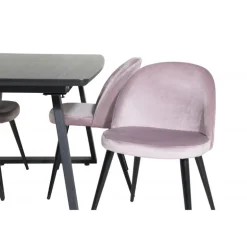 Inca t Spisebordssæt - Sort og Pink