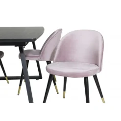 Inca t Spisebordssæt - Sort og Pink