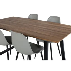 Inca t Spisebordssæt - Sort, Grå og Natur