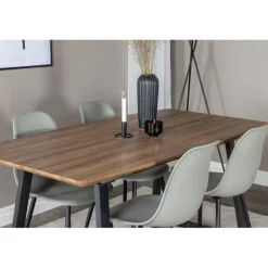 Inca t Spisebordssæt - Sort, Grå og Natur