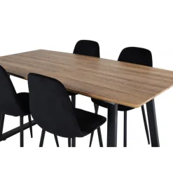 Inca t Spisebordssæt - Sort og Natur