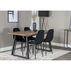 Inca t Spisebordssæt - Sort og Natur