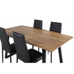 Inca t Spisebordssæt - Sort og Natur