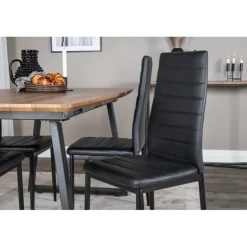 Inca t Spisebordssæt - Sort og Natur