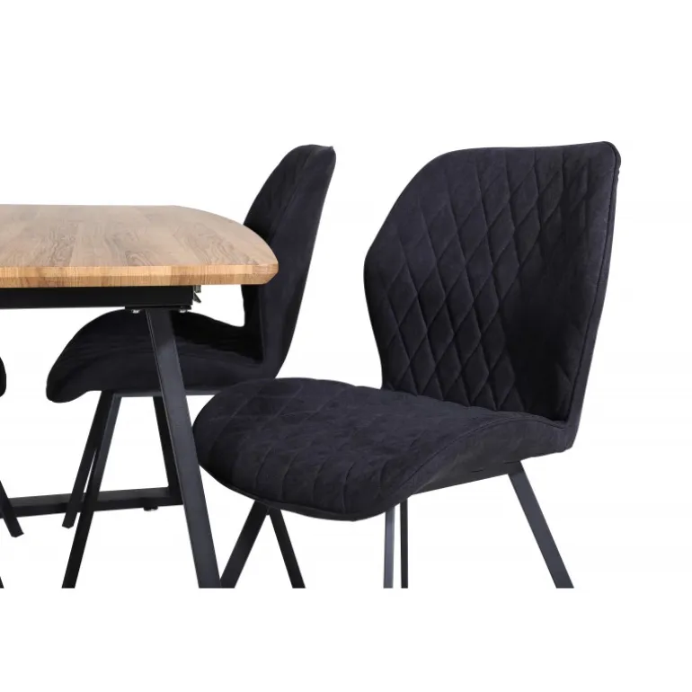 Inca t Spisebordsæt - Sort og Natur