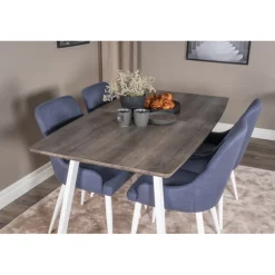 Inca t Spisestuesæt - Blå, Grå og Hvid