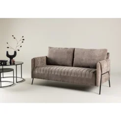Indigo 2 personers Sofa - Beige og Sort