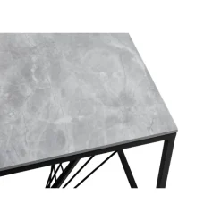 INFINITY 2 KWADRAT, sofabord, Grå marmor