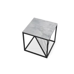 INFINITY 2 KWADRAT, sofabord, Grå marmor